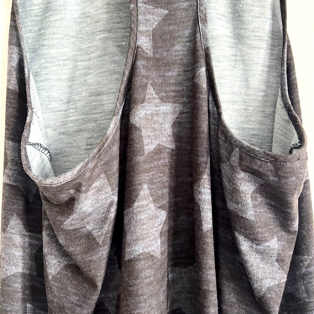 Terez Stars Racerback Tank - Gray Black - Picture 5 of 9